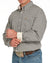 Cinch Men's Classic Fit L/S Western Shirt. Man wearing a checkered shirt and jeans with a belt on a white background