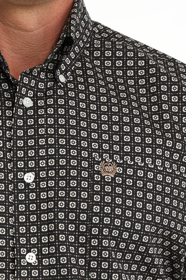Cinch Men's Geo Print Long Sleeve Western Shirt