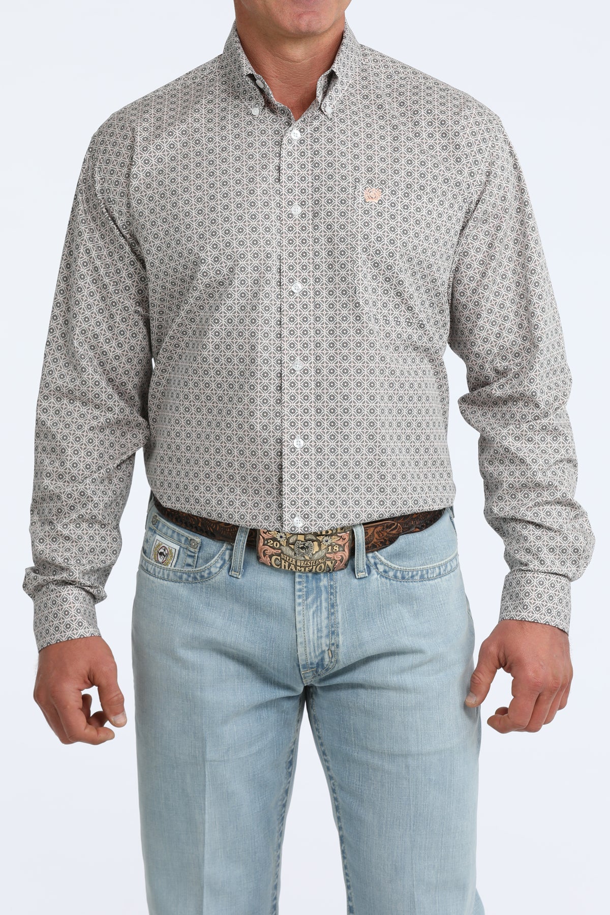 Cinch Men's Classic Fit Long Sleeve Western Shirt