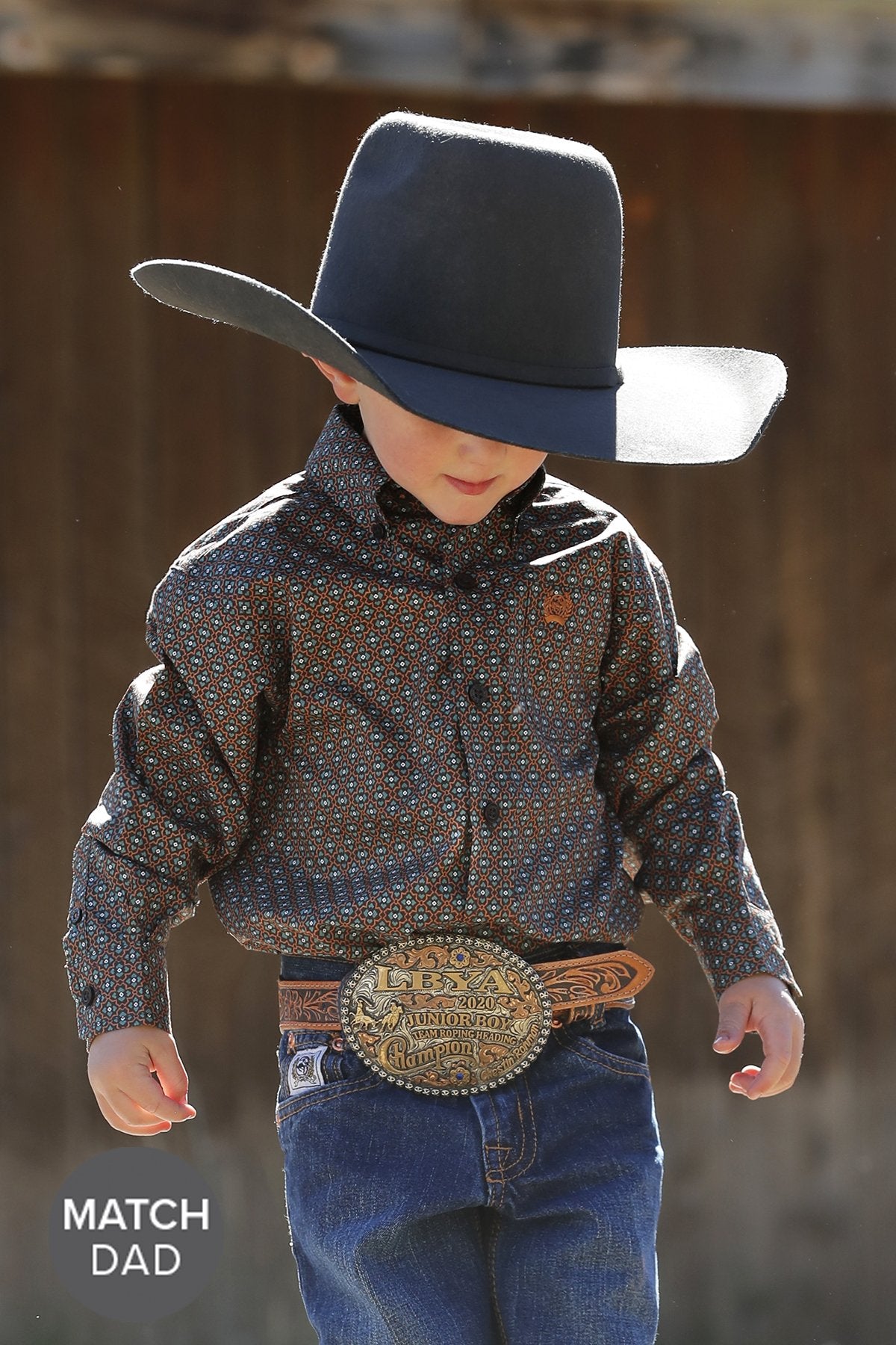 Cinch Infant Geometric Print L/S Western Shirt