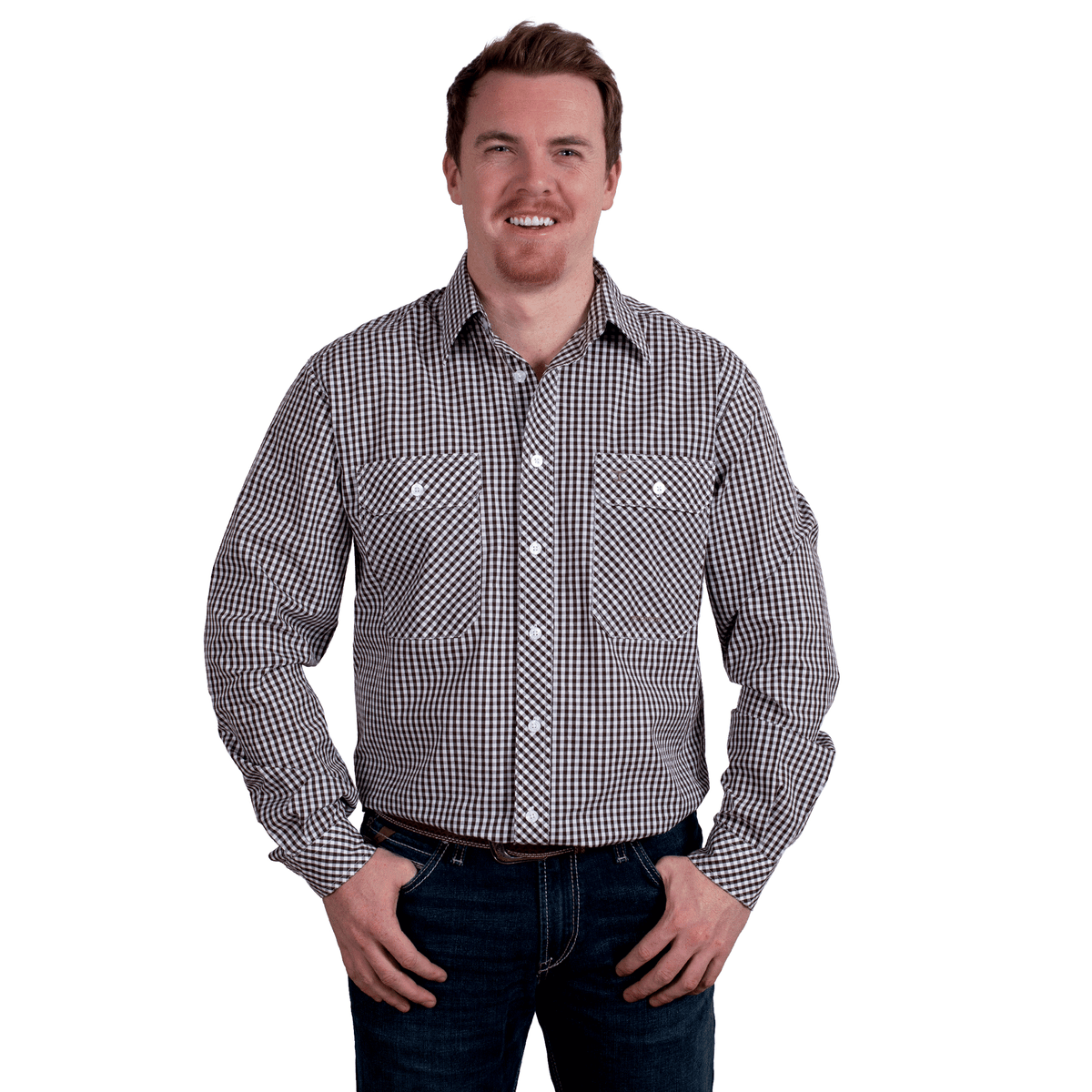 Just Country Men&#39;s Austin L/S Print Workshirt