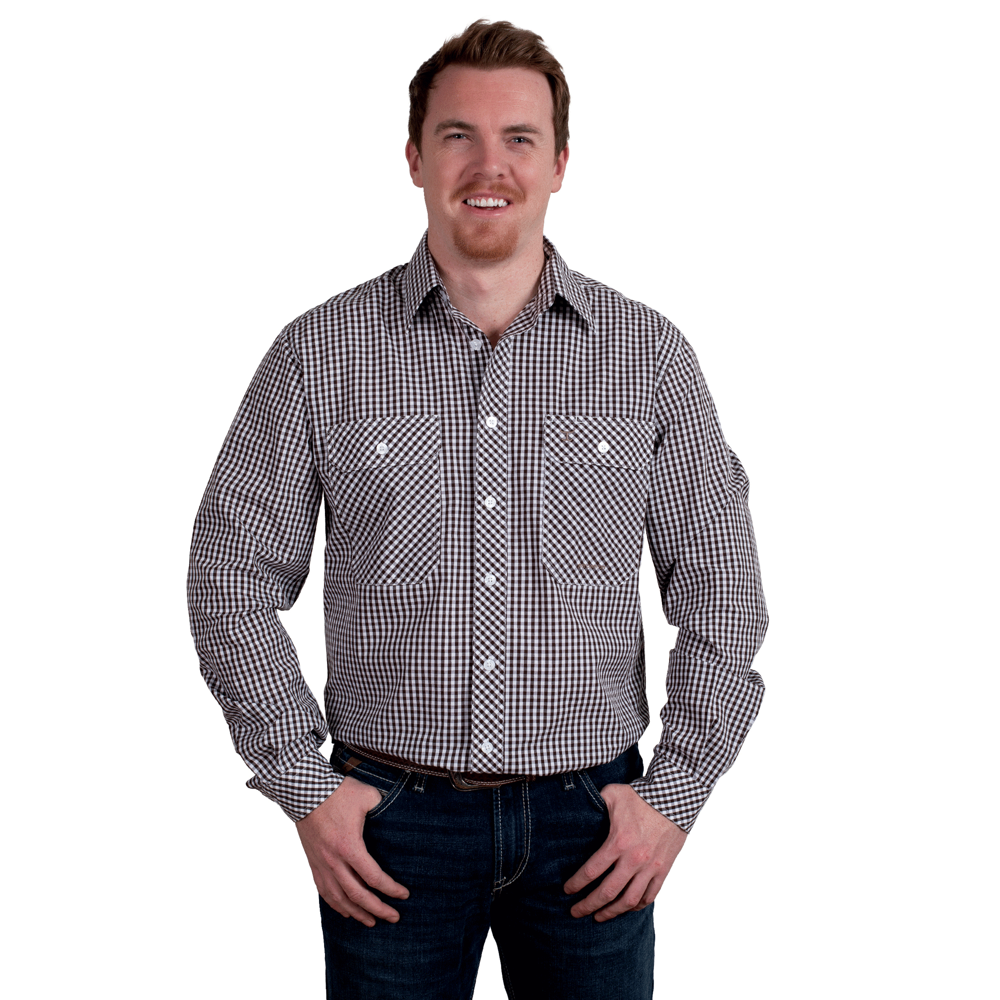 Just Country Men's Austin L/S Print Workshirt
