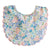 Alimrose Scallop Bib Liberty Blue. Floral patterned bib on a white background