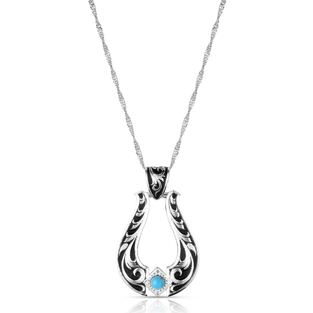 Montana Silversmith honoring Miss Rodeo America 2025, Callie Mueller, we present Callie's Turquoise Trail Necklace. 