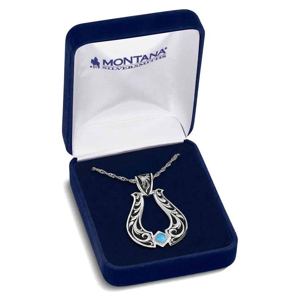 Montana Silversmith honoring Miss Rodeo America 2025, Callie Mueller, we present Callie's Turquoise Trail Necklace. 