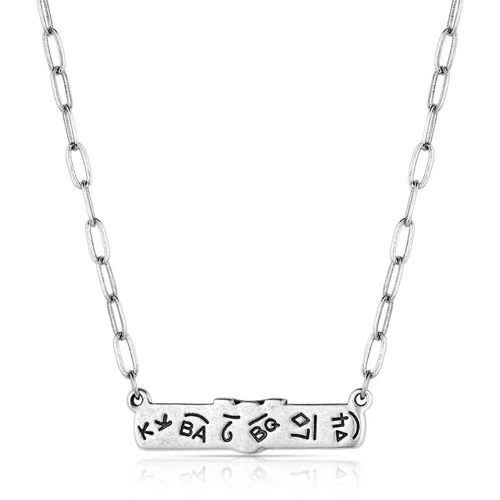 Montana Silversmiths Wild and Free Bar Necklace