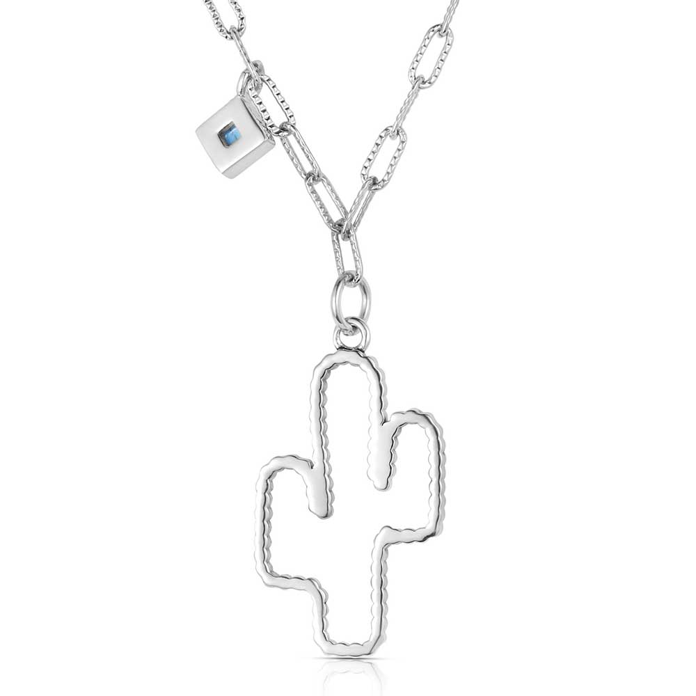 Montana Silversmith find the beauty in a desert landscape with the Desert Turquoise Necklace