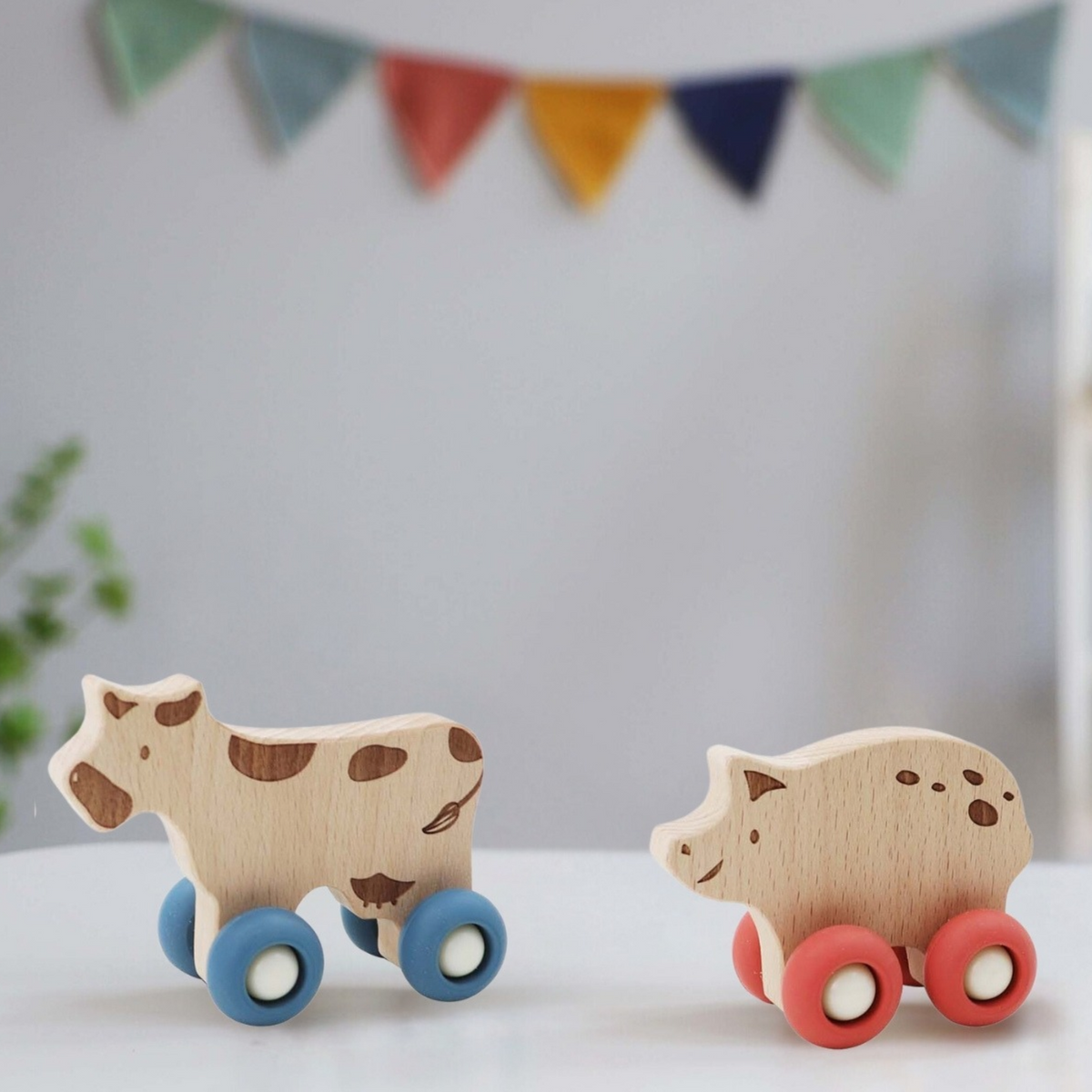 EcoWheels Farm Movers Cow & Pig Eleganter