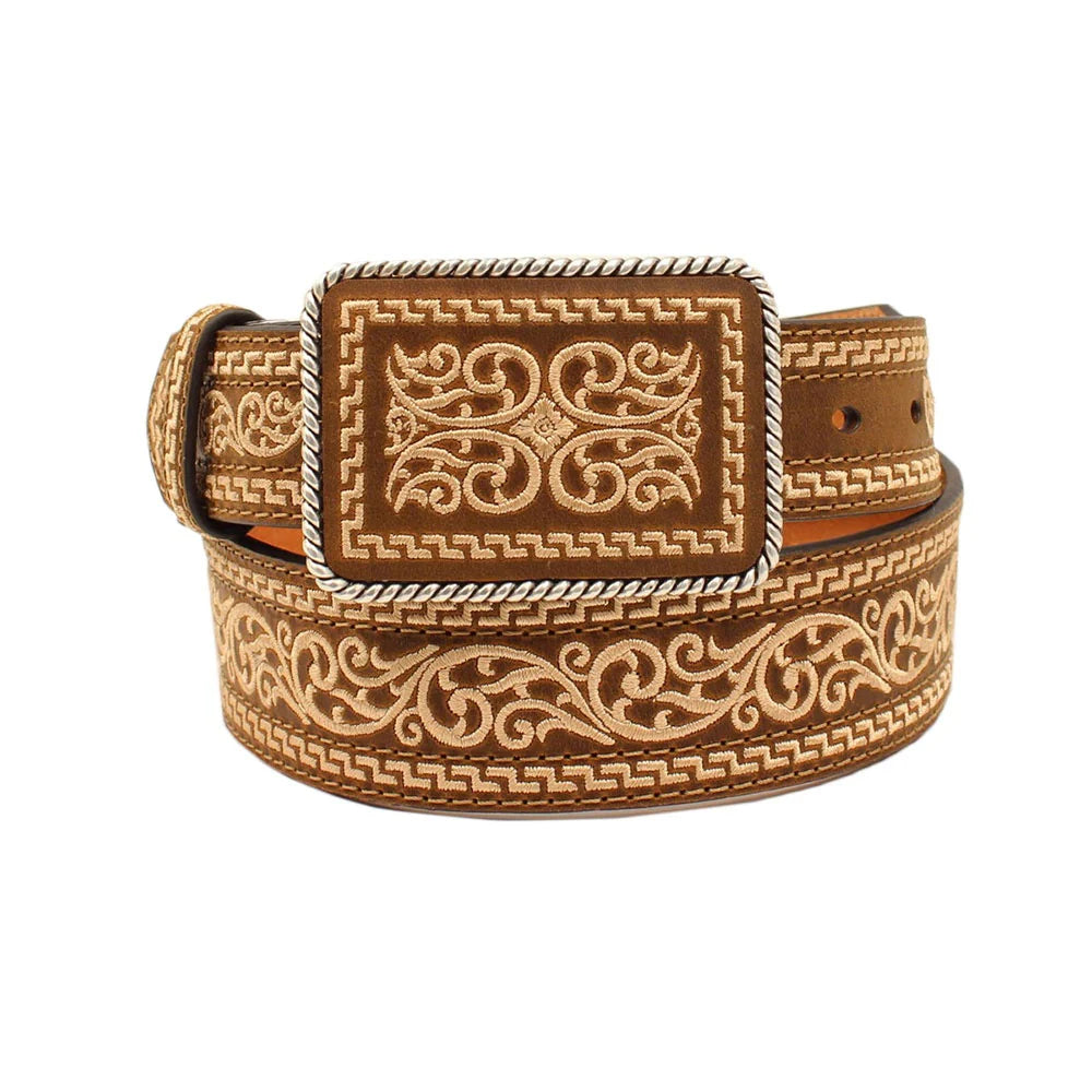 Nocona Men's Embroidered Western Belt