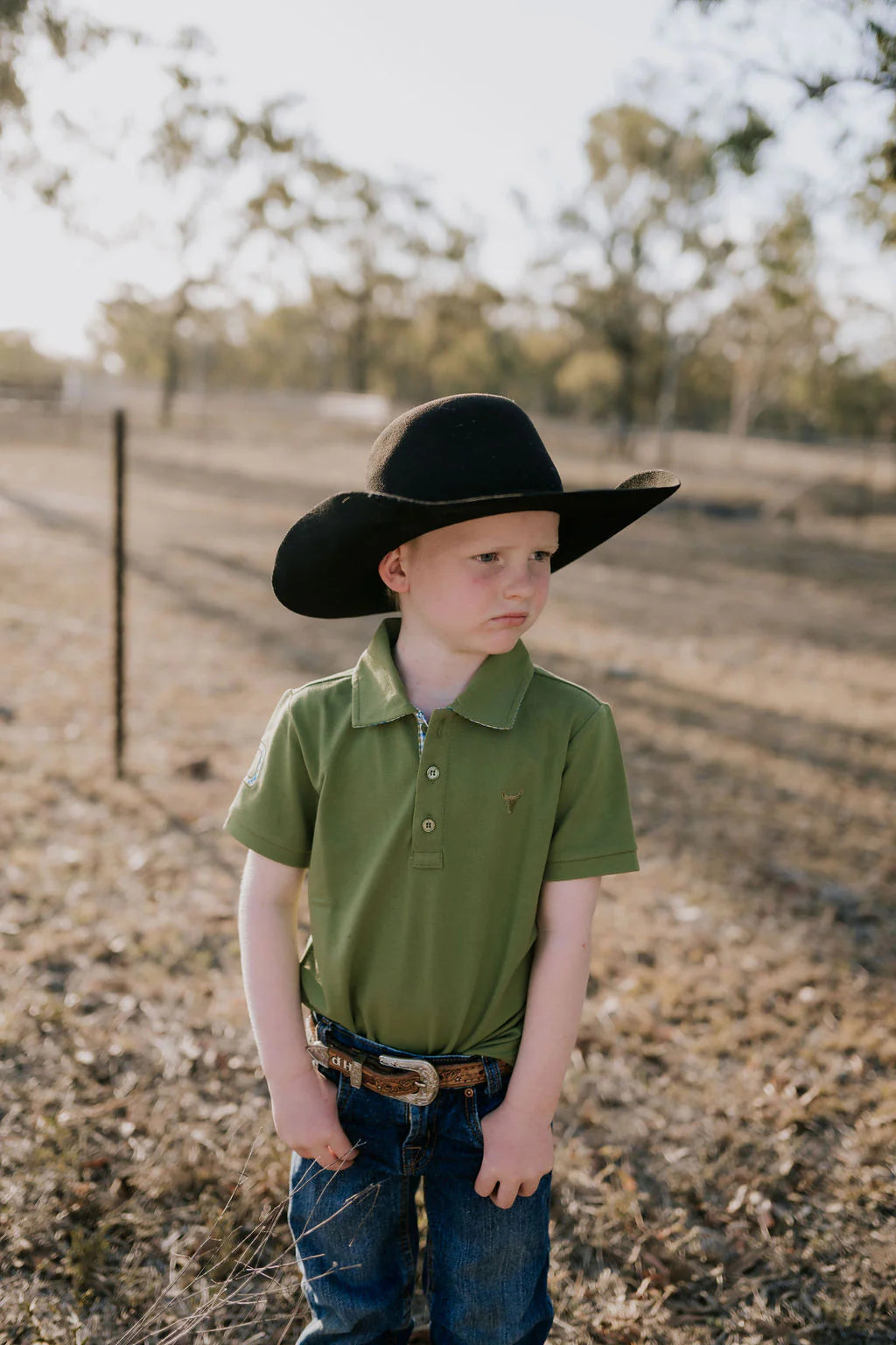 Little Windmill Co Olive Jnr S/S Polo