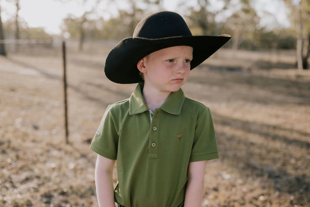 Little Windmill Co Olive Jnr S/S Polo