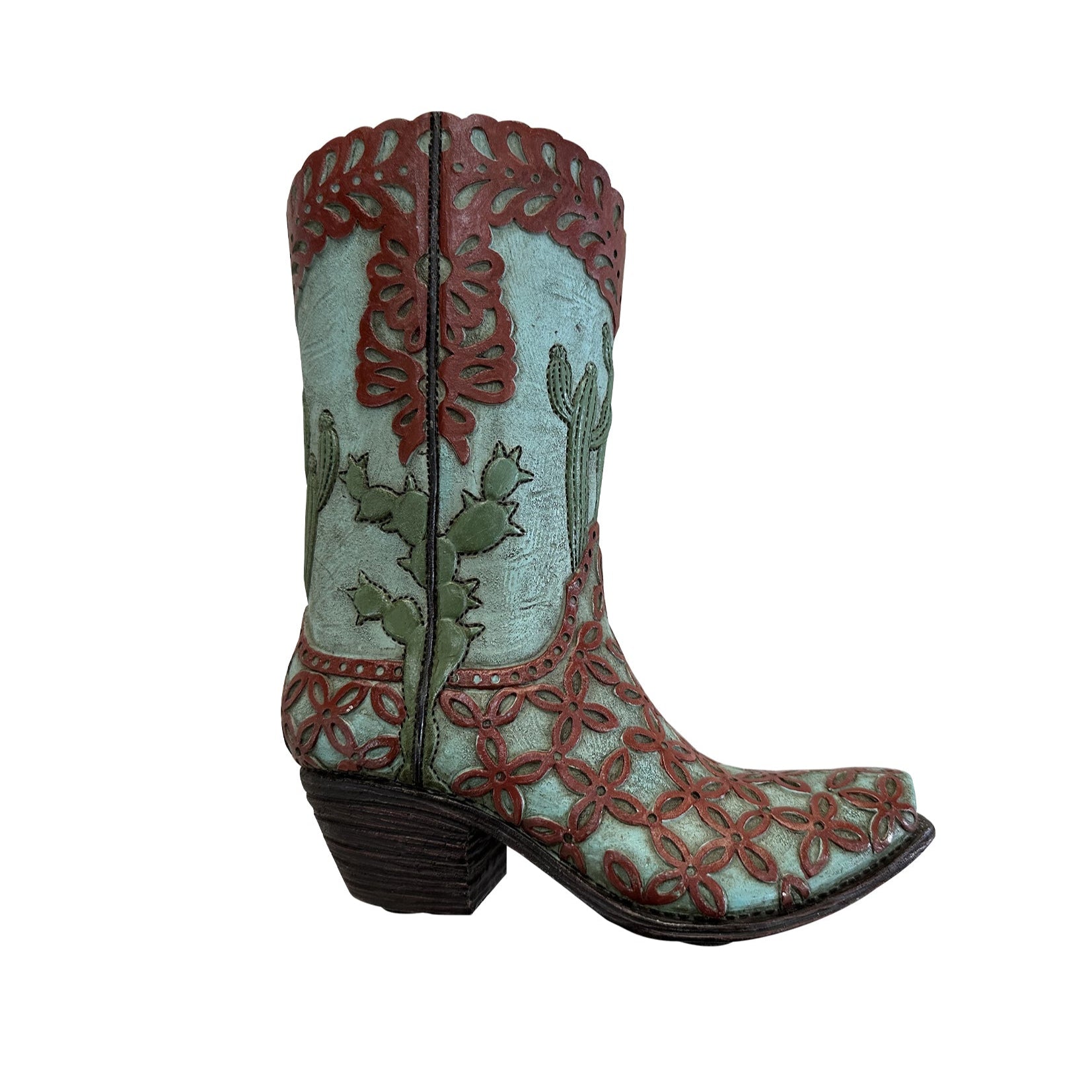 Pure Western Boot Vase