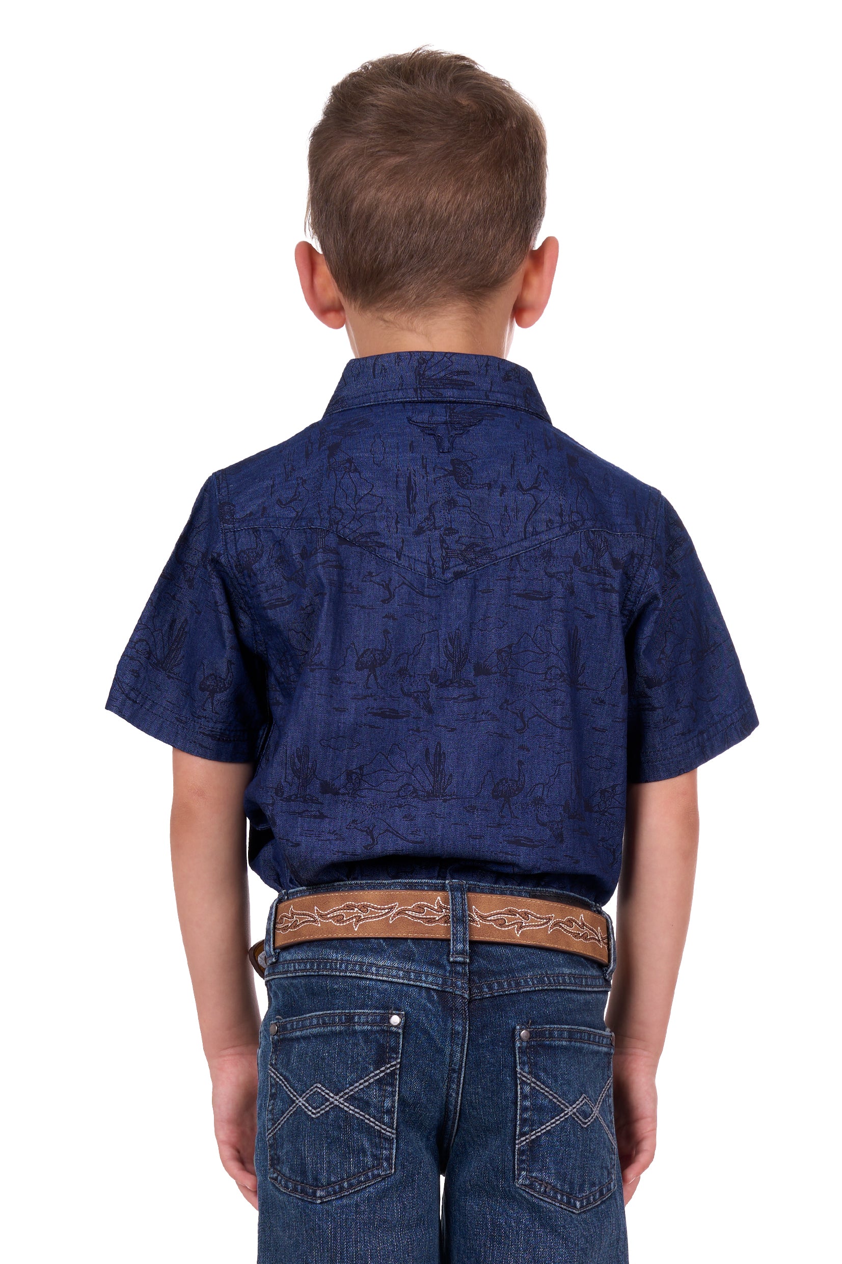 Pure Western Boy's Drew S/S Western Shirt