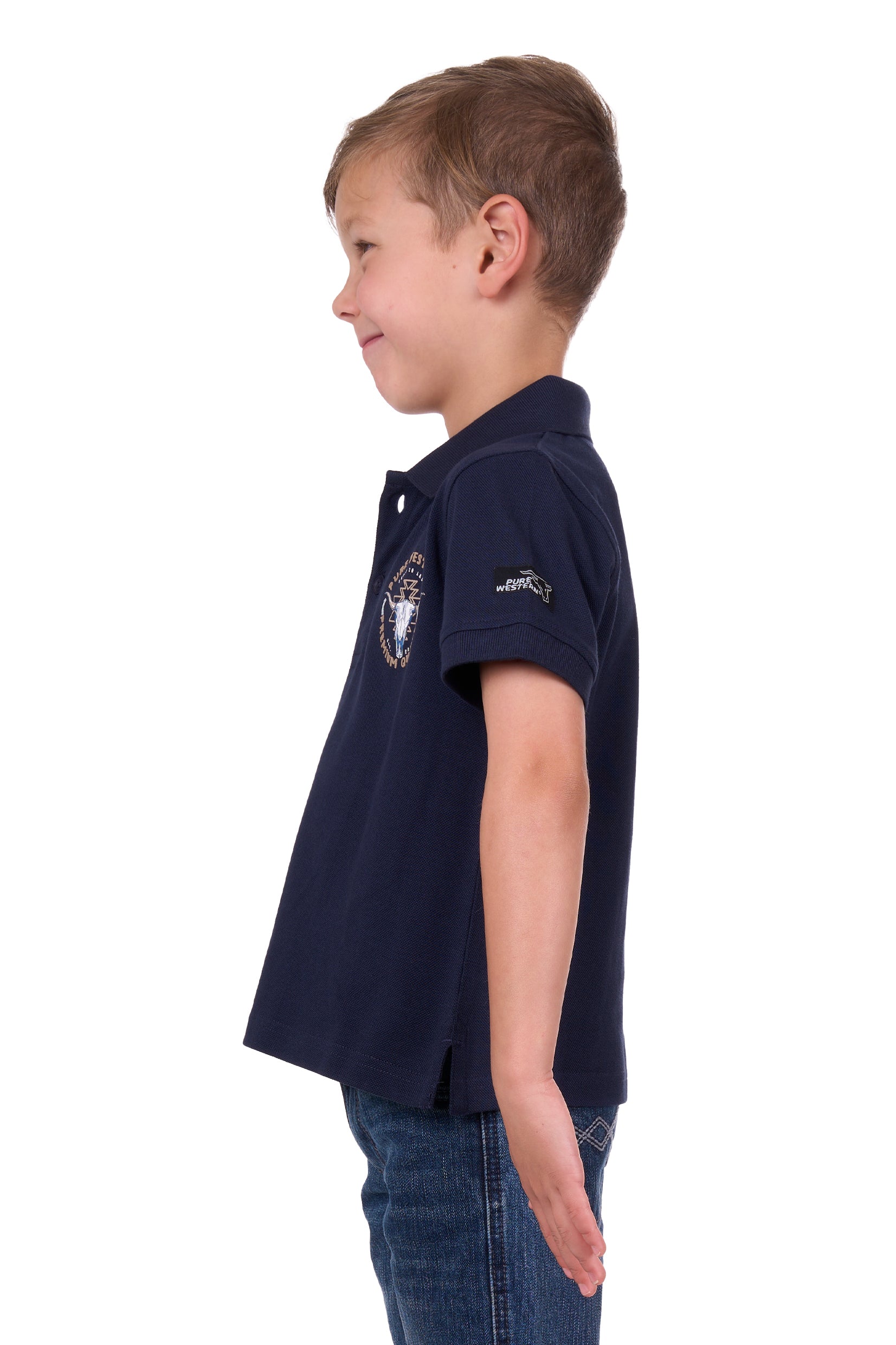 Pure Western Boy's Mack S/S Polo