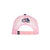 Pure Western Girl's Alesia Trucker Cap. Pink and navy cap with horse design on a white background