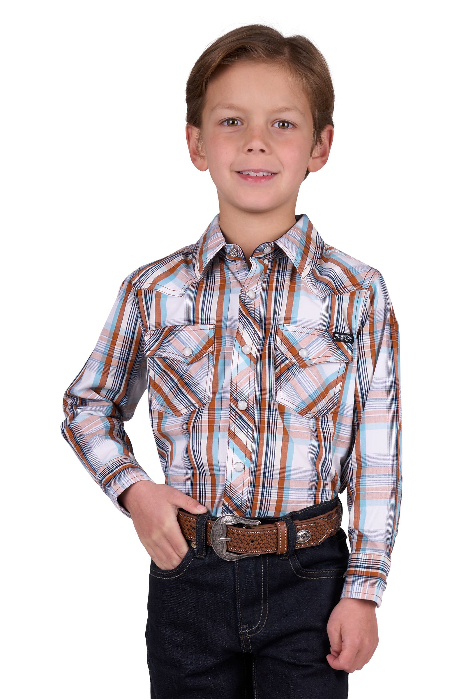 Pure Western Boy's Axel L/S Western Shirt