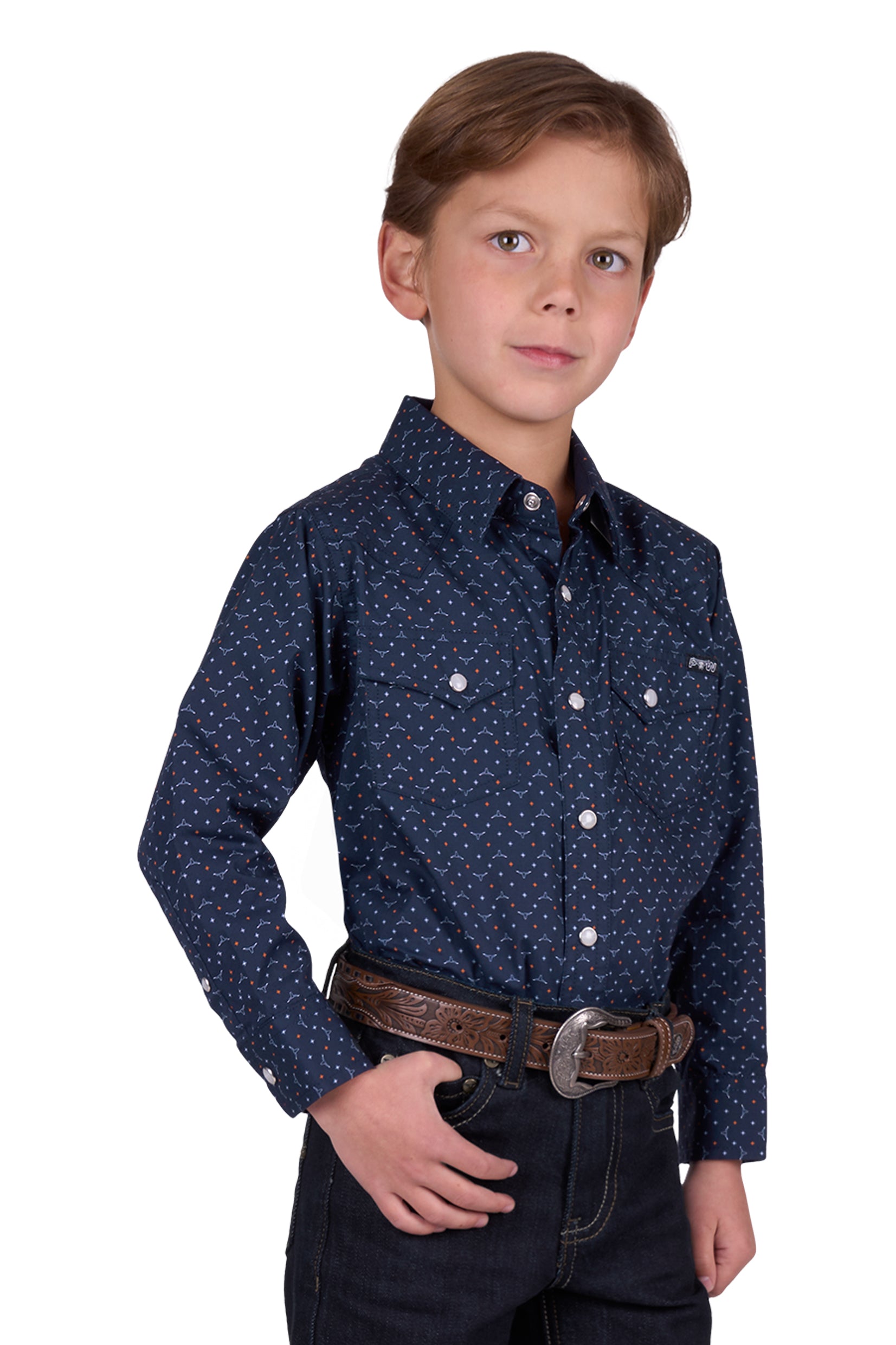 Pure Western Boy's Ross L/S Western Shirt