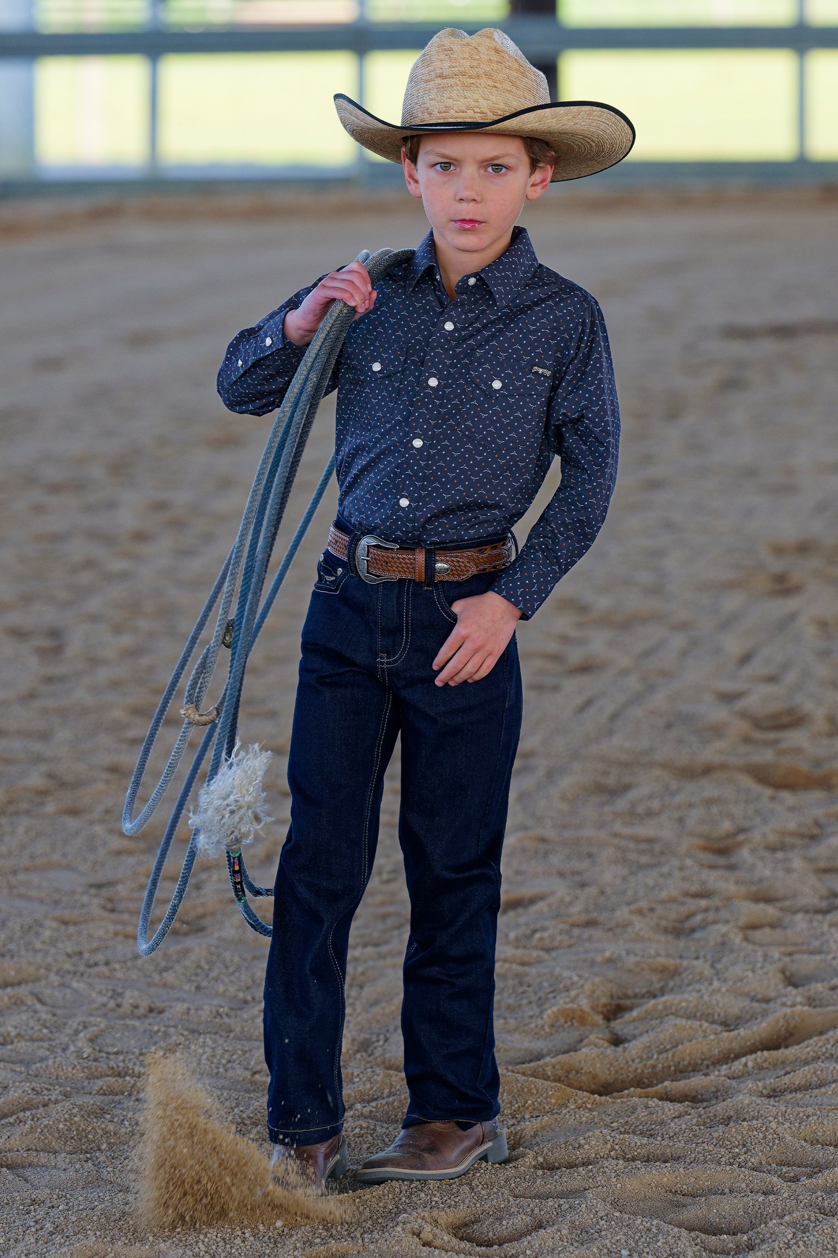 Pure Western Boy's Ross L/S Western Shirt