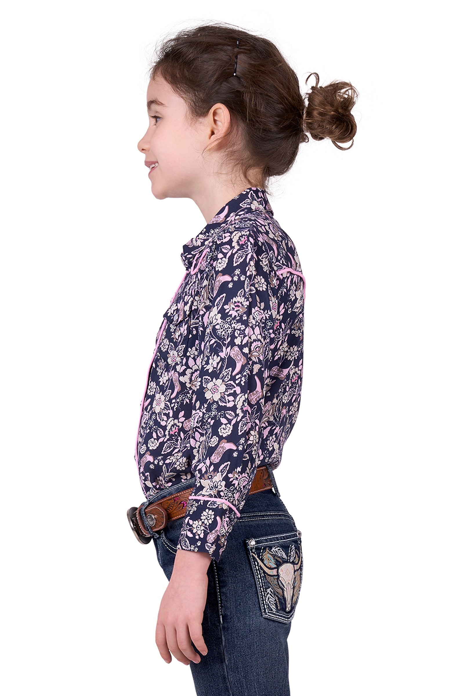 Pure Western Girl's Hannah L/S Western Shirt
