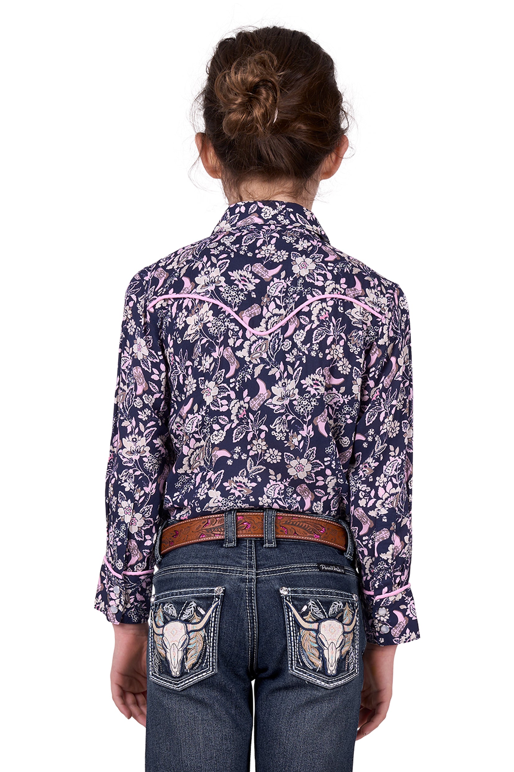 Pure Western Girl's Hannah L/S Western Shirt