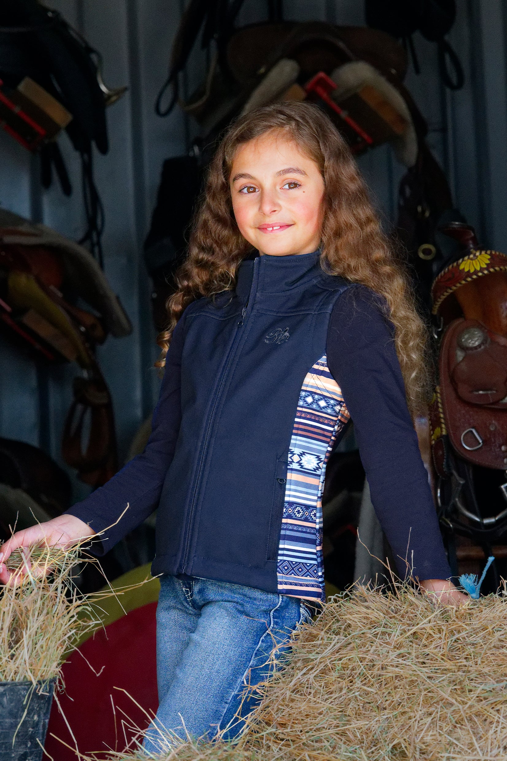 Pure Western Girl's Misha Softshell Vest