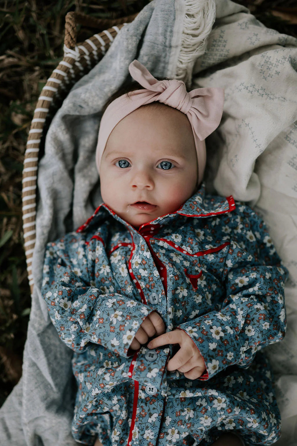 Little Windmill Paris Floral Infant L/S Romper