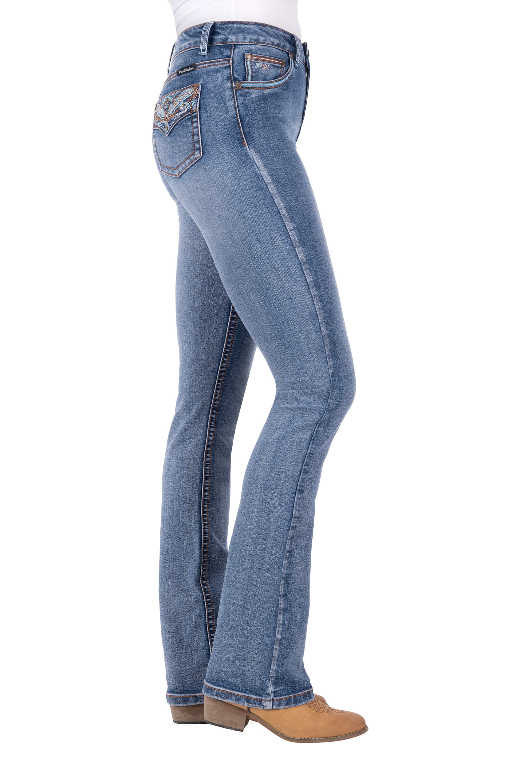Pure Western Women's Nina Hi Rise Boot Cut Jean