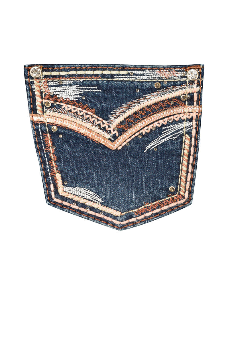 Pure Western Girl's Emma Boot Cut Jean