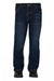 Pure Western Girl's Sam Boot Cut Jean. Dark blue jeans worn by a person on a white background