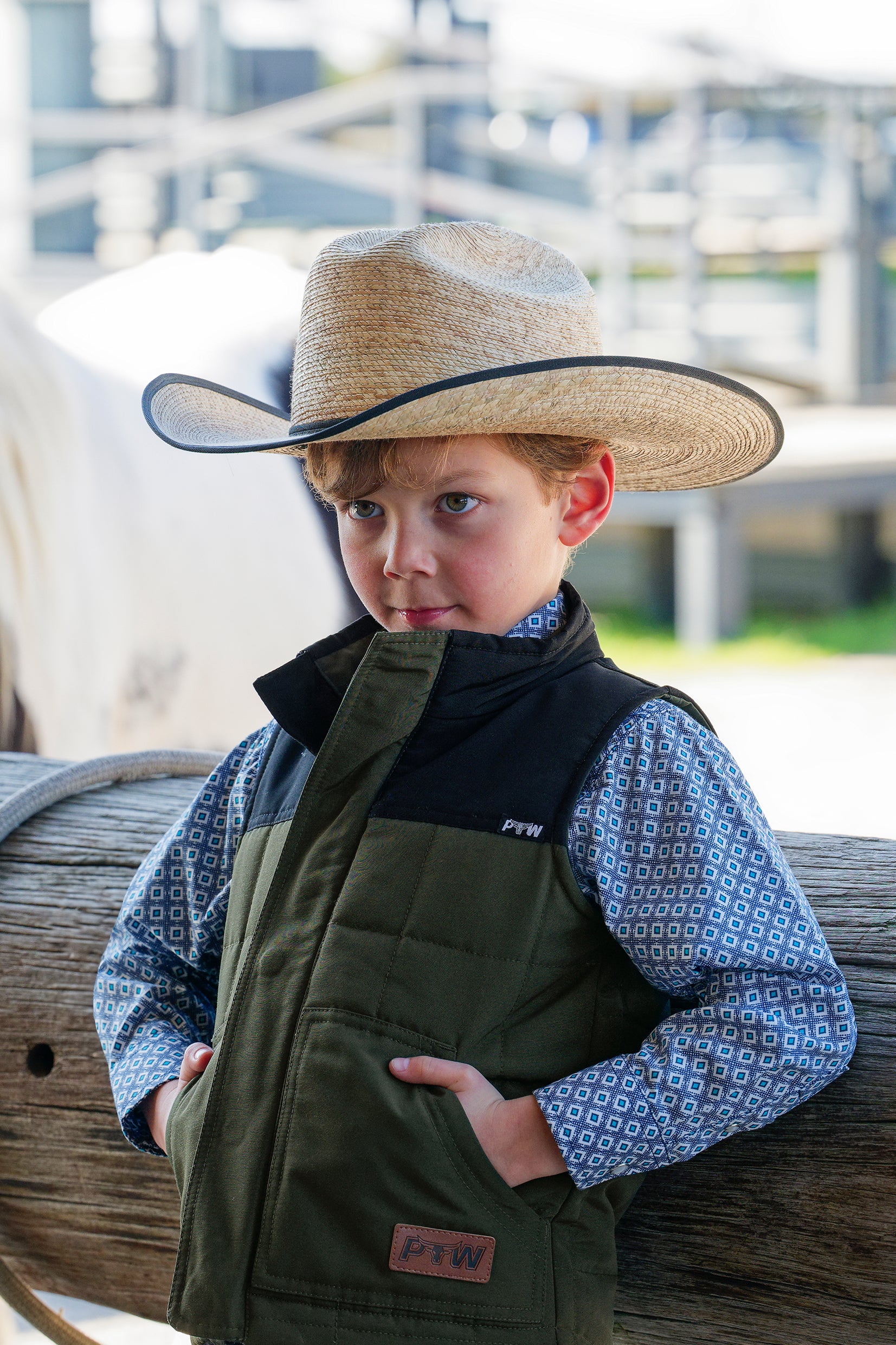 Pure Western Kids Joven Straw Cowboy Hat