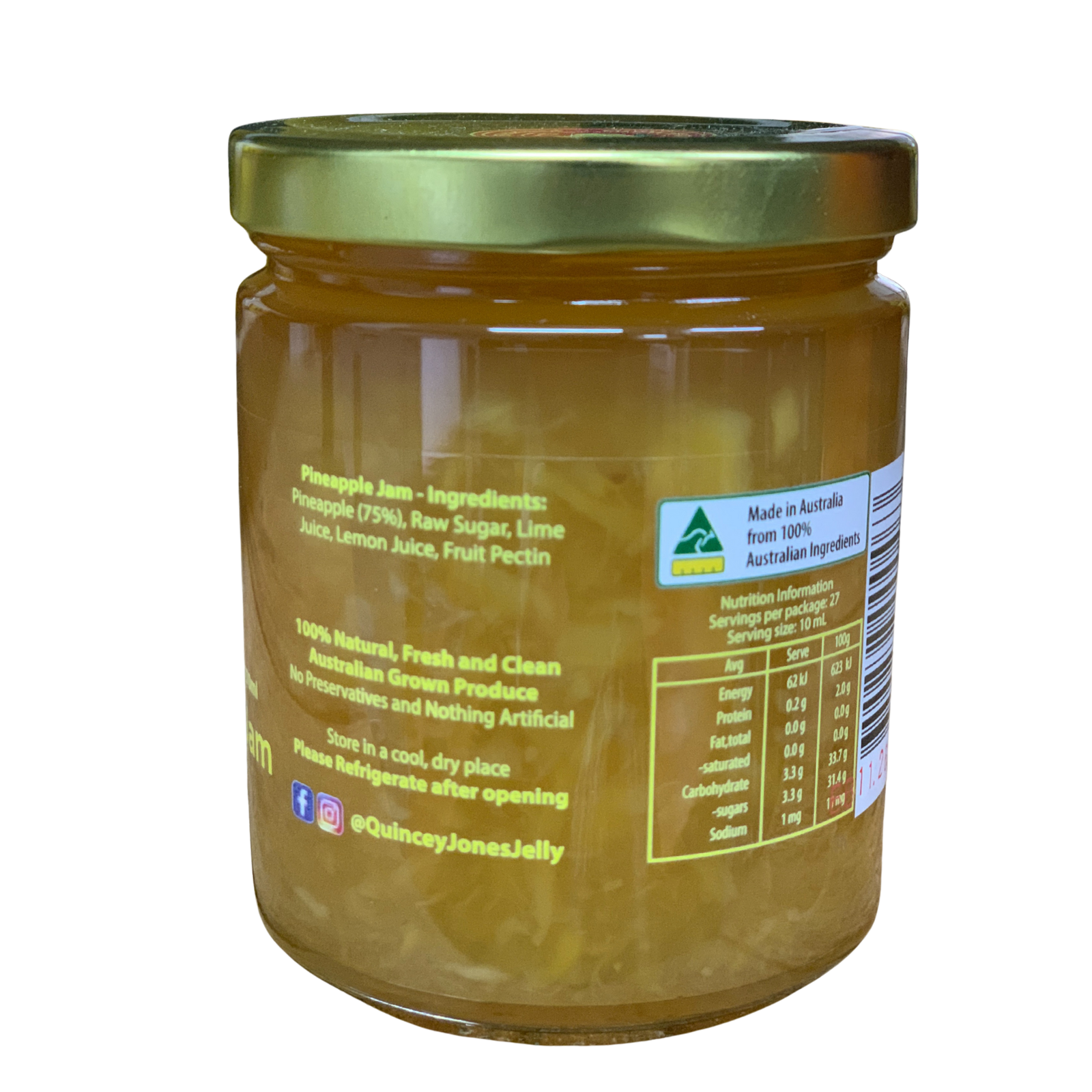 Quincey Jones 270ml Pineapple Jam