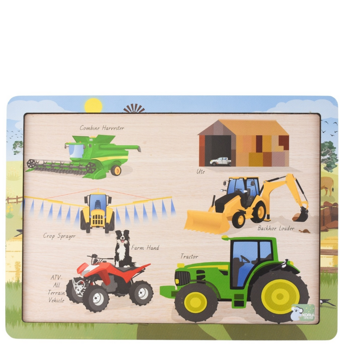 Aussie Farm Vehicles Jigsaw Puzzle Eleganter