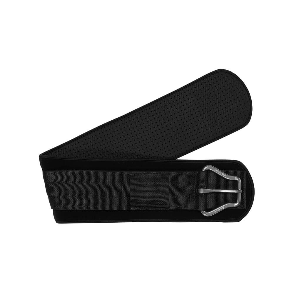 Professional Choice SMX VenTech Western Cinch. A black Professional Choice SMX VenTech Western Cinch with silver buckles and hardware.