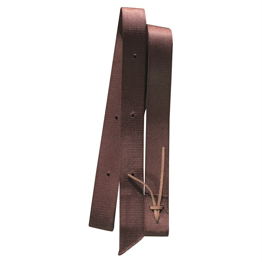 Professional Choice Nylon Latigo Strap. Brown belt with a buckle on a white background