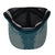 Roper Trucker Cap Bull Skull. Teal cap with black mesh back and Roper logo on a white background