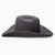 Resistol Cojo 9th Round 3X Wool Felt Cowboy Hat. Gray cowboy hat on a white background