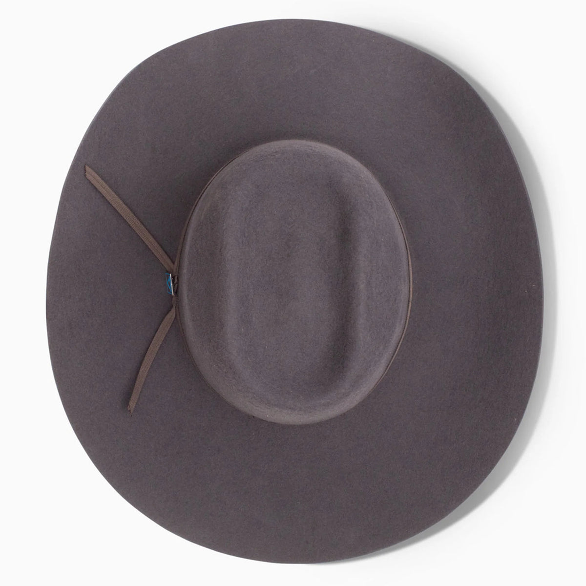 Resistol Cojo 9th Round 3X Wool Felt Cowboy Hat. Gray wide-brimmed hat on a white background