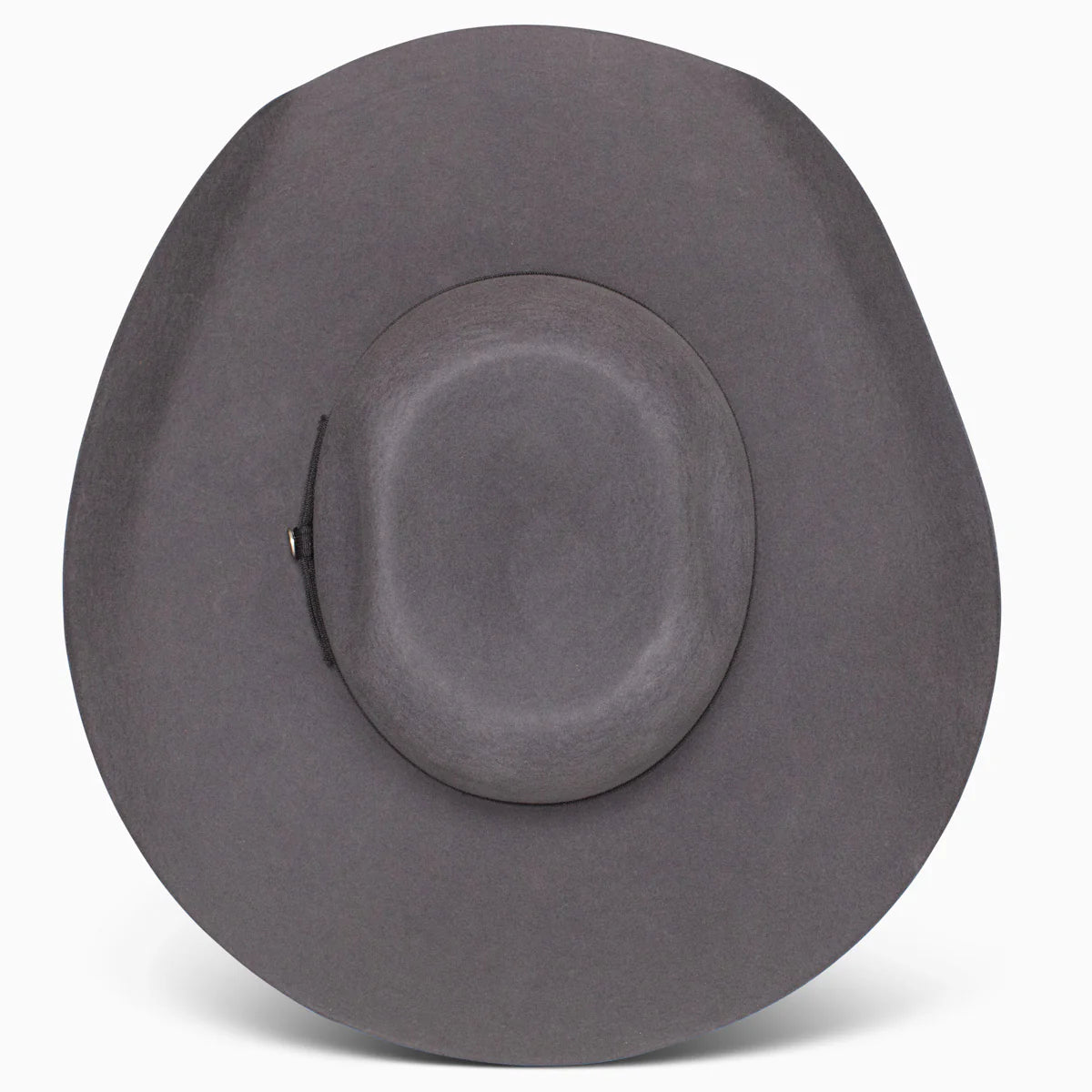 Resistol 4X Hooey Day Money Felt Cowboy Hat. Gray wide-brimmed hat on a white background