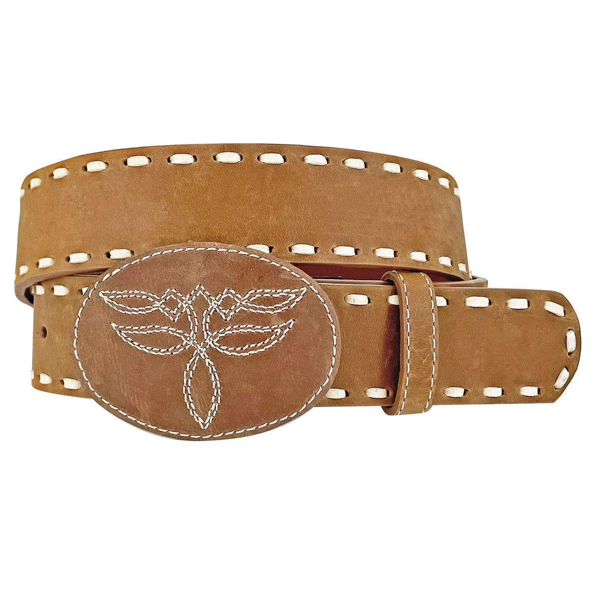 Roper Women's Crazy Horse Leather Laced Edges Belt