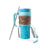 Wide Wyoming Tumbler in Blue with Tooling
