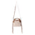 Electric Dessert Shoulder Bag In Brown. Handbag with decorative patterns on a white background