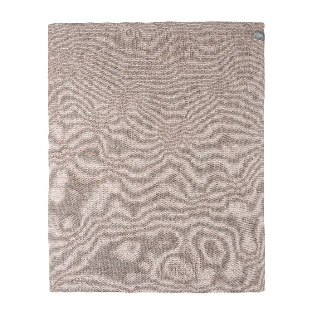 Wild West Wrap Baby Blanket. Beige textured rug on a white background