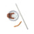 Wide Wyoming Tumbler In Brown and White. Tumbler with cow print design and brown handle on a white background