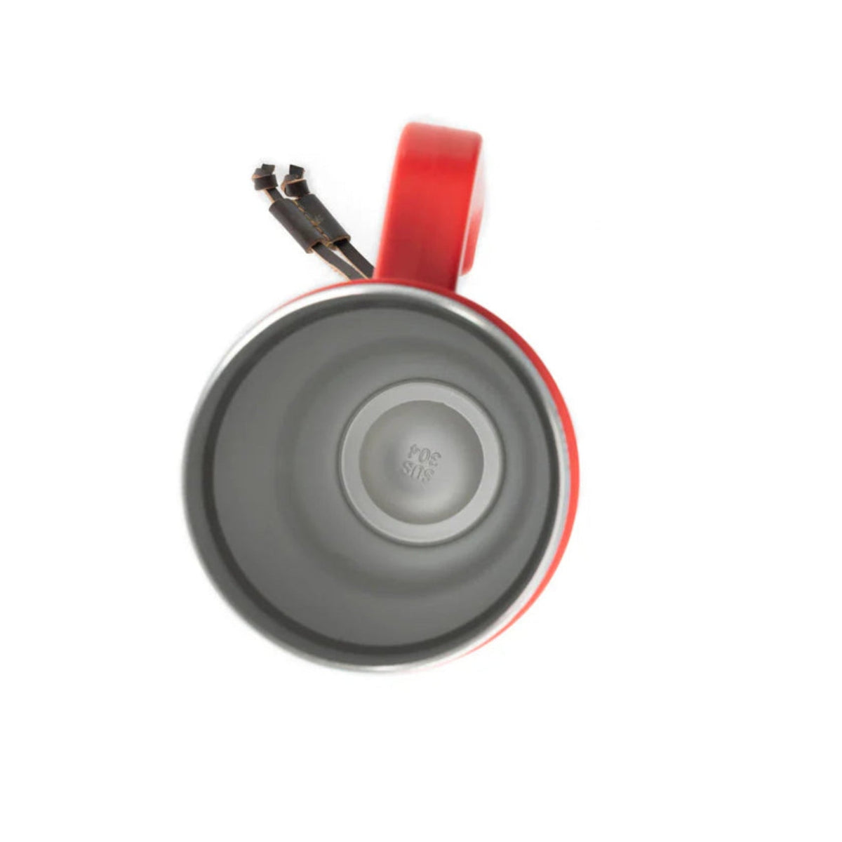 Wide Wyoming Tumbler In Sea Blue. Gray and red electronic component on a white background