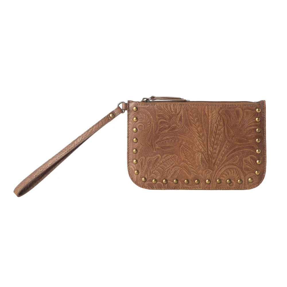 Embossed Leather Detail for Western Wristlet Styling