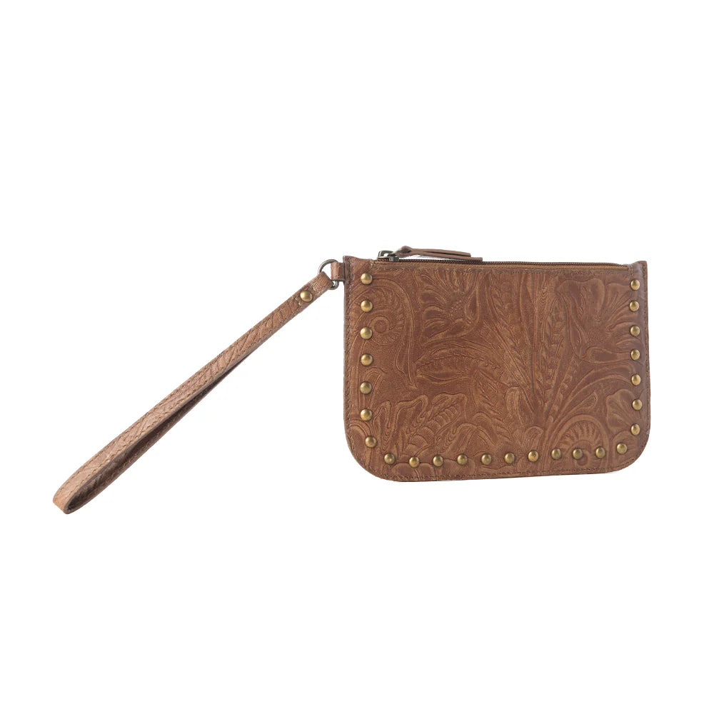 Embossed Leather Detail for Western Wristlet Styling