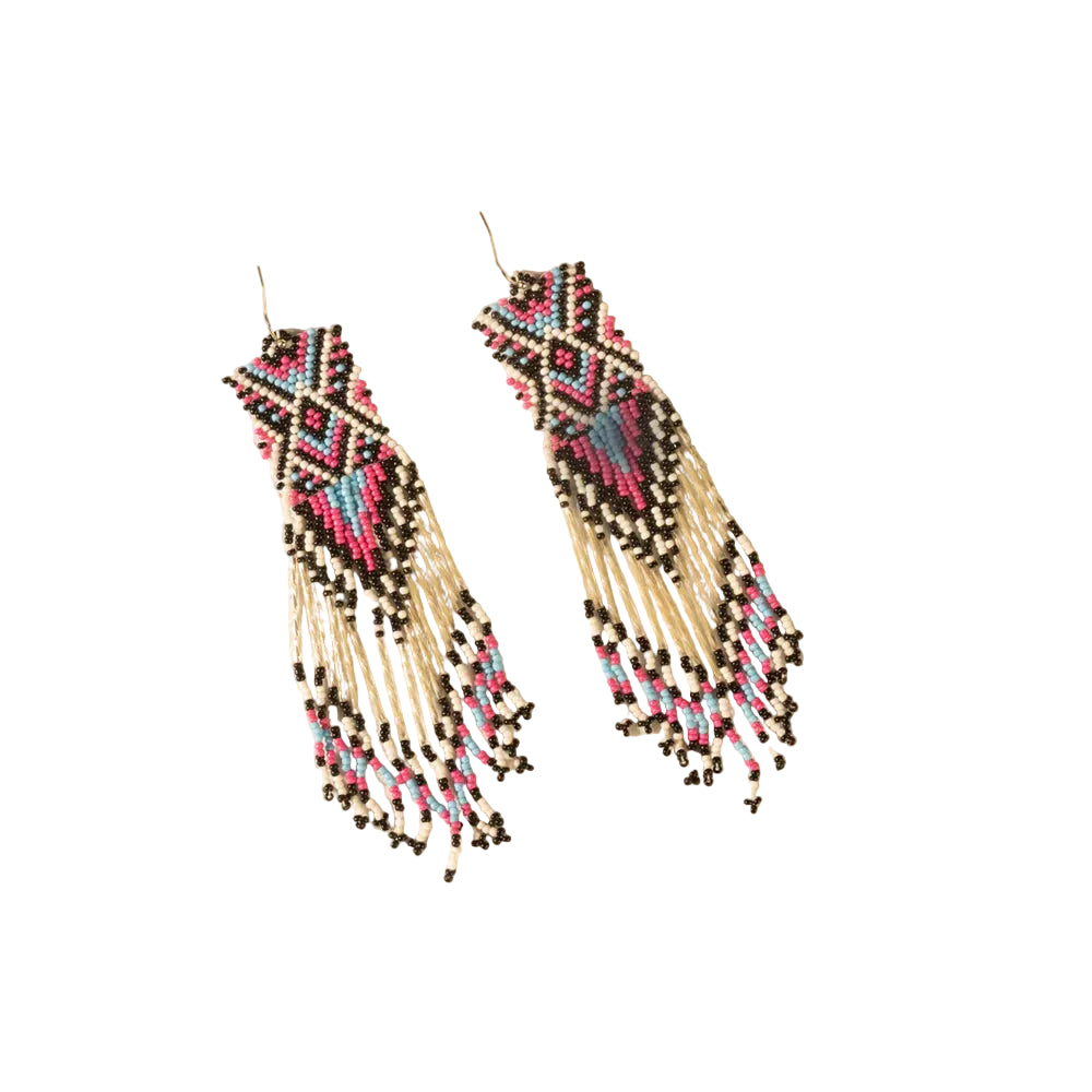 Tidal Treasure Beaded Earring in Ivory