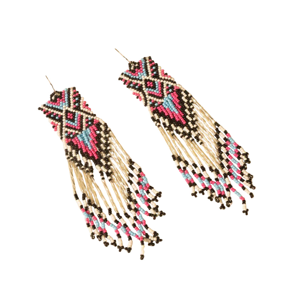 Tidal Treasure Beaded Earring in Ivory