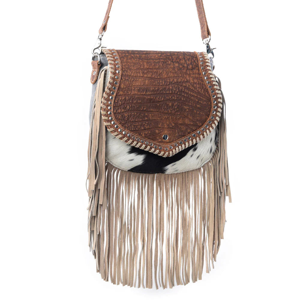 Myra Dusty Lariat Concealed Carry Bag in Saddle Brown