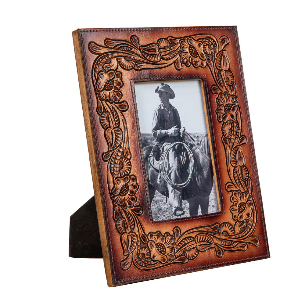 This Moment in Time Hand-Tooled Photo Frame